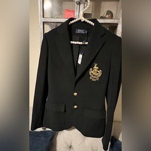 Ralph Lauren Navy Blue Women Blazer; Size: 4; NWT